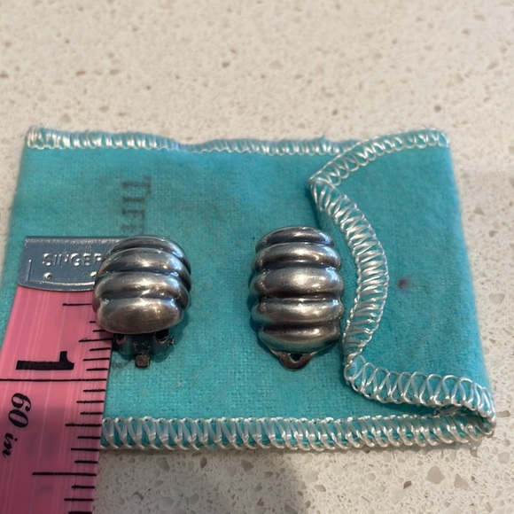 Tiffany, vintage silver clip on earring’s - Picture 4 of 4
